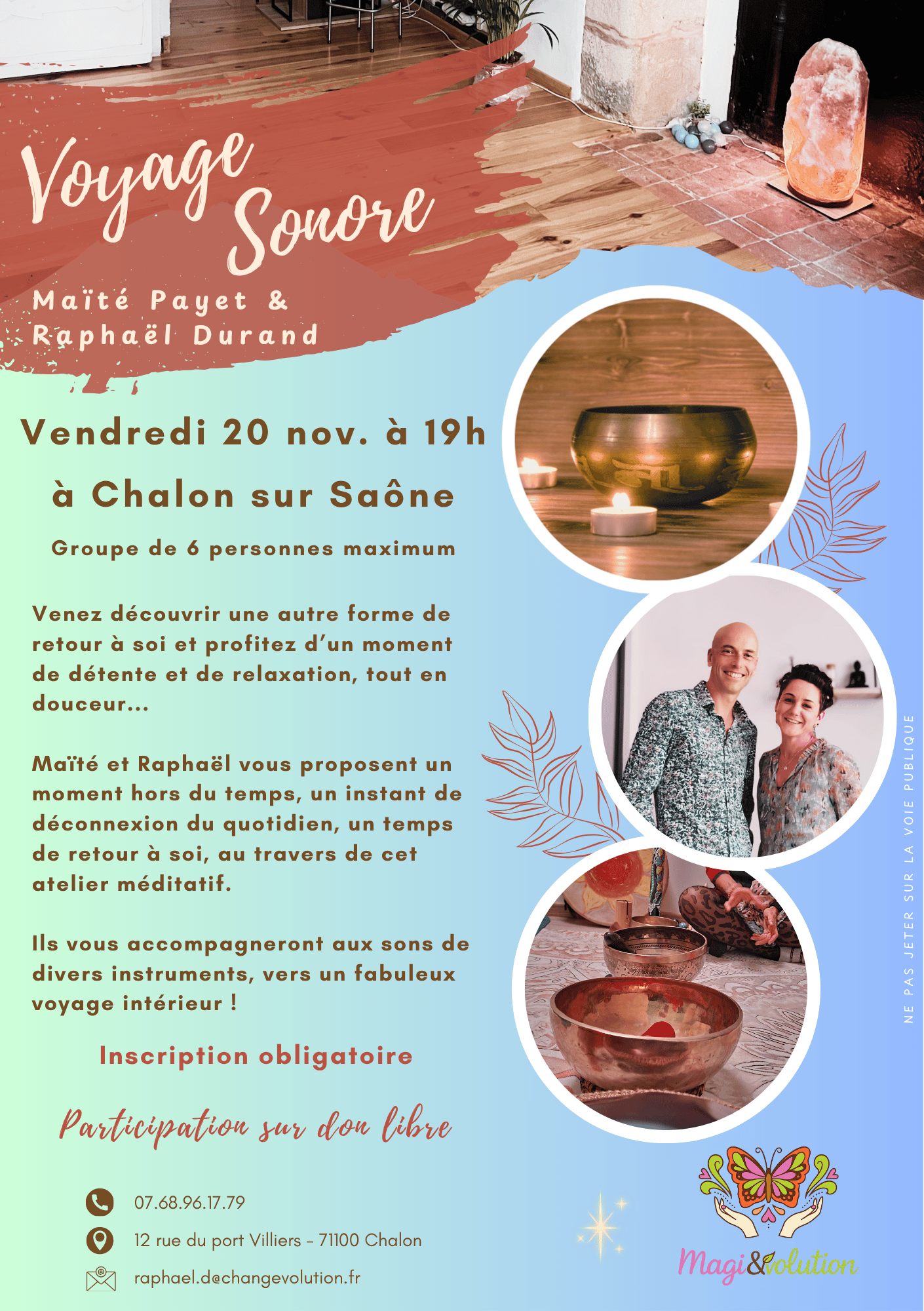 Voyage sonore Chalon Cheminement intérieur